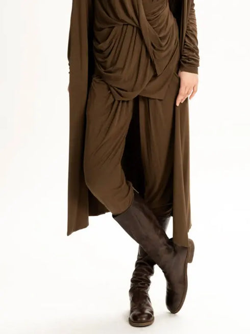 Jersey Draped Pant Moss XS S M L